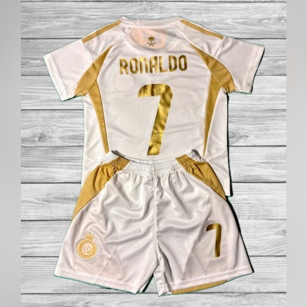 Ronaldo Kids Youth XL Al Nassr 3rd Soccer Jersey Footballer Jersey Size 30